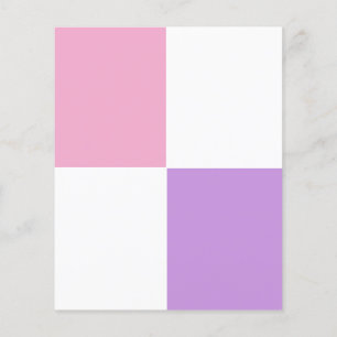 AANGEPASTE roze, witte en lavender brochure