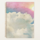 Aangepaste roze wolken manifestatie planner (Voorkant)