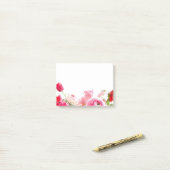 Aangepaste Rozen Bloemen Bloemen Bloemen Waterverf Post-it® Notes (Op bureau)