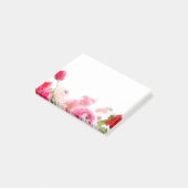 Aangepaste Rozen Bloemen Bloemen Bloemen Waterverf Post-it® Notes (Schuin)