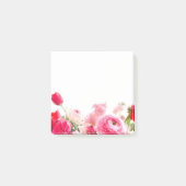 Aangepaste Rozen bloemen Waterverf leeg Post-it® Notes (Voorkant)