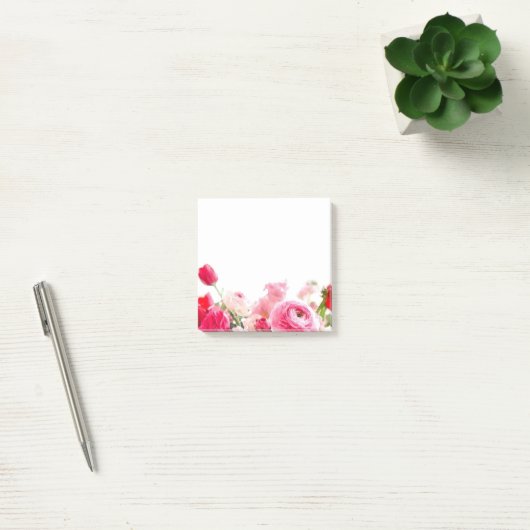 Aangepaste Rozen bloemen Waterverf leeg Post-it® Notes (Kantoor)
