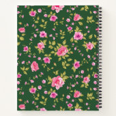 Aangepaste Rozen Dankbaarheid Dagboek Notitieboek (Achterkant)