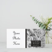 Aangepaste Rozen De datumfotokaart opslaan Save The Date (Staand voorkant)