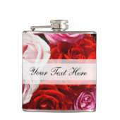 Aangepaste Rozen Heupfles (Voorkant)