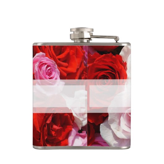 Aangepaste Rozen Heupfles (Achterkant)