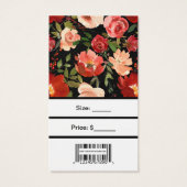 Aangepaste Rozen met Labels voor streepjescodetoer Visitekaartje (Achterkant)