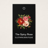 Aangepaste Rozen met Labels voor streepjescodetoer Visitekaartje (Voorkant)