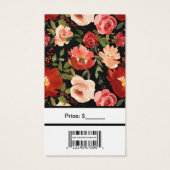 Aangepaste Rozen met Labels voor streepjescodetoer Visitekaartje (Achterkant)