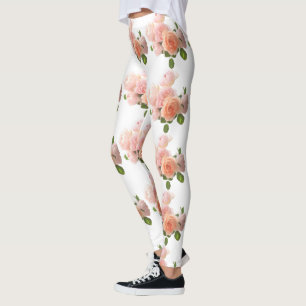Aangepaste Rozen Modern Elegant Trendy Sjabloon Leggings