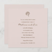 aangepaste rozen uitnodiging (Voorkant / Achterkant)