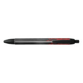 Aangepaste Rozen voor schijven Pens Rood Zwarte Inkt Pen (Achterkant)