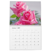 Aangepaste rozenkalender kalender (Jan 2027)