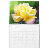 Aangepaste rozenkalender kalender (Feb 2027)