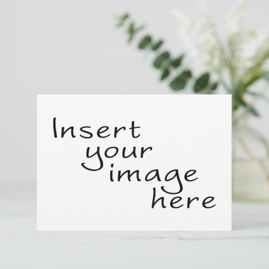 Aangepaste RSVP-kaart van 3,5 x 5,5 inch RSVP Kaartje (Staand voorkant)