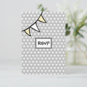 Aangepaste RSVP-kaart voor landenbruiloften Kaart (Staand voorkant)