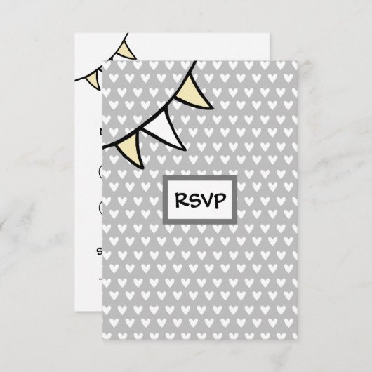 Aangepaste RSVP-kaart voor landenbruiloften Kaart (Voorkant / Achterkant)