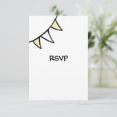 Aangepaste RSVP-kaart voor landenbruiloften Kaart (Staand voorkant)