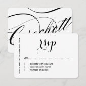 Aangepaste RSVP-kaarten RSVP Kaartje (Voorkant / Achterkant)