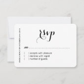 Aangepaste RSVP-kaarten RSVP Kaartje (Voorkant)