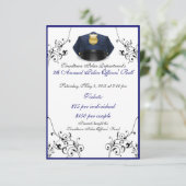 Aangepaste RSVP-kaarten voor politieagenten Kaart (Staand voorkant)