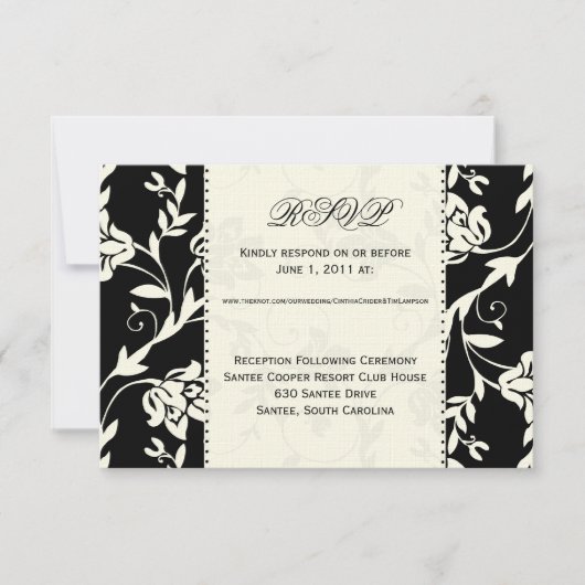 Aangepaste RSVP Kaartje (Voorkant)