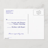 Aangepaste RSVP Kind op het strand  Kunst Briefkaa Uitnodiging Briefkaart (Achterkant)