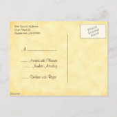 Aangepaste RSVP-klaprozen korenbloemen briefkaart (Achterkant)