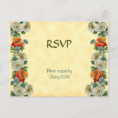 Aangepaste RSVP Poppies Cornflowers Briefkaart (Voorkant)