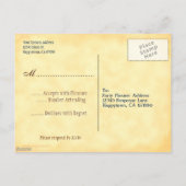 Aangepaste RSVP-Vintage 4 juli Briefkaart (Achterkant)