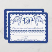 Aangepaste RSVP voor Kati Blue aan beide zijden (Voorkant / Achterkant)