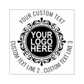 Aangepaste Rubber Stamp - Eenvoudige Ronde met Log Rubberstempel (Afrduk)