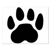 Aangepaste Rubber Stamp Paw Print Rubberstempel