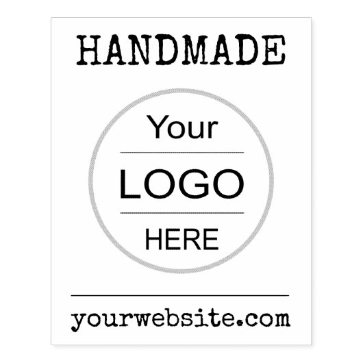 Aangepaste Rubber Stamp voor uw bedrijf Logo, Hand Rubberstempel (Afrduk)