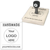 Aangepaste Rubber Stamp voor uw bedrijf Logo, Hand Rubberstempel (Gestempeld)