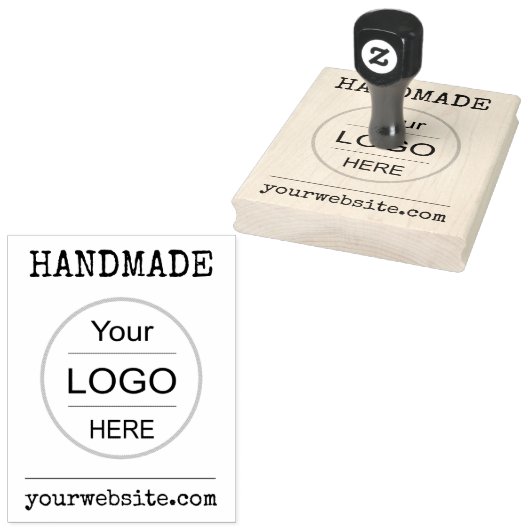 Aangepaste Rubber Stamp voor uw bedrijf Logo, Hand Rubberstempel (Gestempeld)
