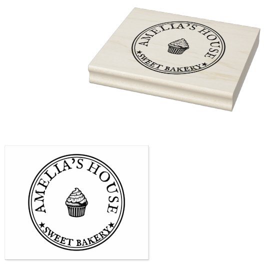 Aangepaste Rubber Stempel, Gepersonaliseerde Houte Rubberstempel (Gestempeld)