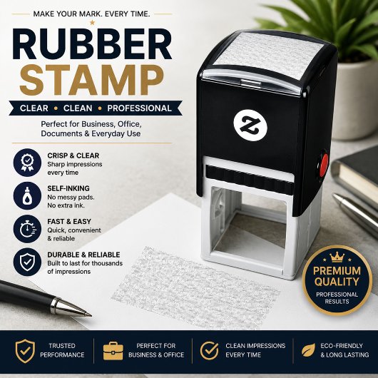 Aangepaste rubber stempels | Voorgeïnkte & handtek