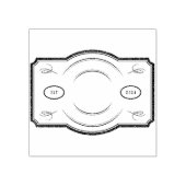 Aangepaste rubberen stempel Est 2024 Label Design (Afrduk)