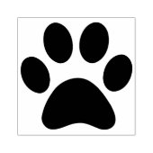 Aangepaste rubberen stempel inkt grote hondenpoten (Afrduk)