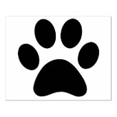 Aangepaste rubberen stempel inkt grote poten 4 inc (Afrduk)