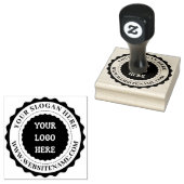 Aangepaste rubberen stempel met uw zakelijke Logo (Gestempeld)