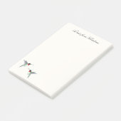 Aangepaste ruby-thromingbird notities post-it® notes (Schuin)