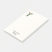 Aangepaste ruby-thromingbird notities post-it® notes (Schuin)