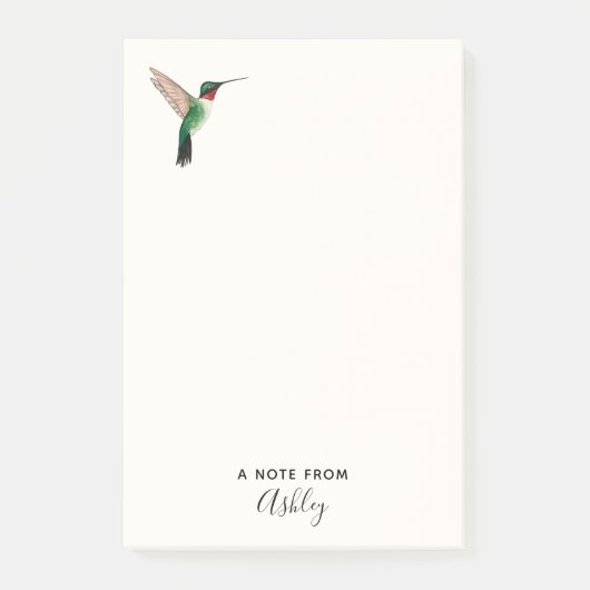 Aangepaste ruby-thromingbird notities post-it® notes (Voorkant)