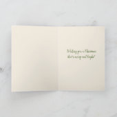 Aangepaste Rufous Hummingbird Holiday Card Feestdagen Kaart (Binnen)