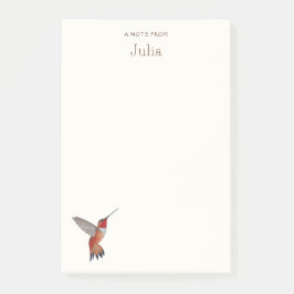 Aangepaste Rufous Hummingbird Notities Post-it® Notes