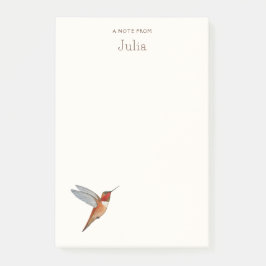 Aangepaste Rufous Hummingbird Notities Post-it® Notes