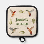 Aangepaste Rufous Kolibries Pannenlap (Voorkant)