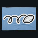 Aangepaste rugby theedoek<br><div class="desc">Aangepaste rugbyballetjes.</div>